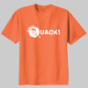QUACK! youth white grunge logo - 100% Youth Cotton Tee